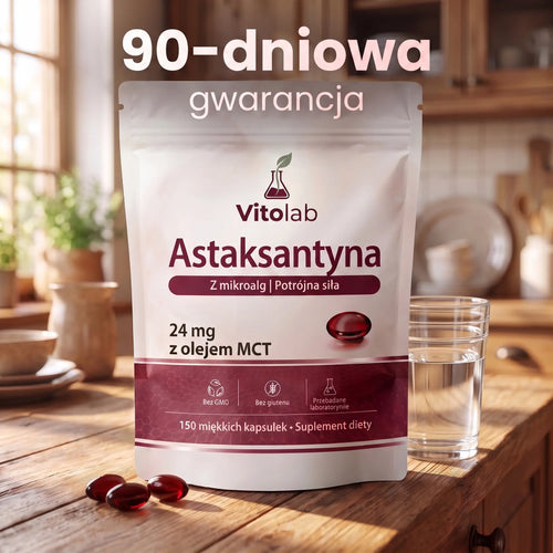 Astaksantyna VitoLab 24 mg – Kapsułki miękkie | Potrójna siła